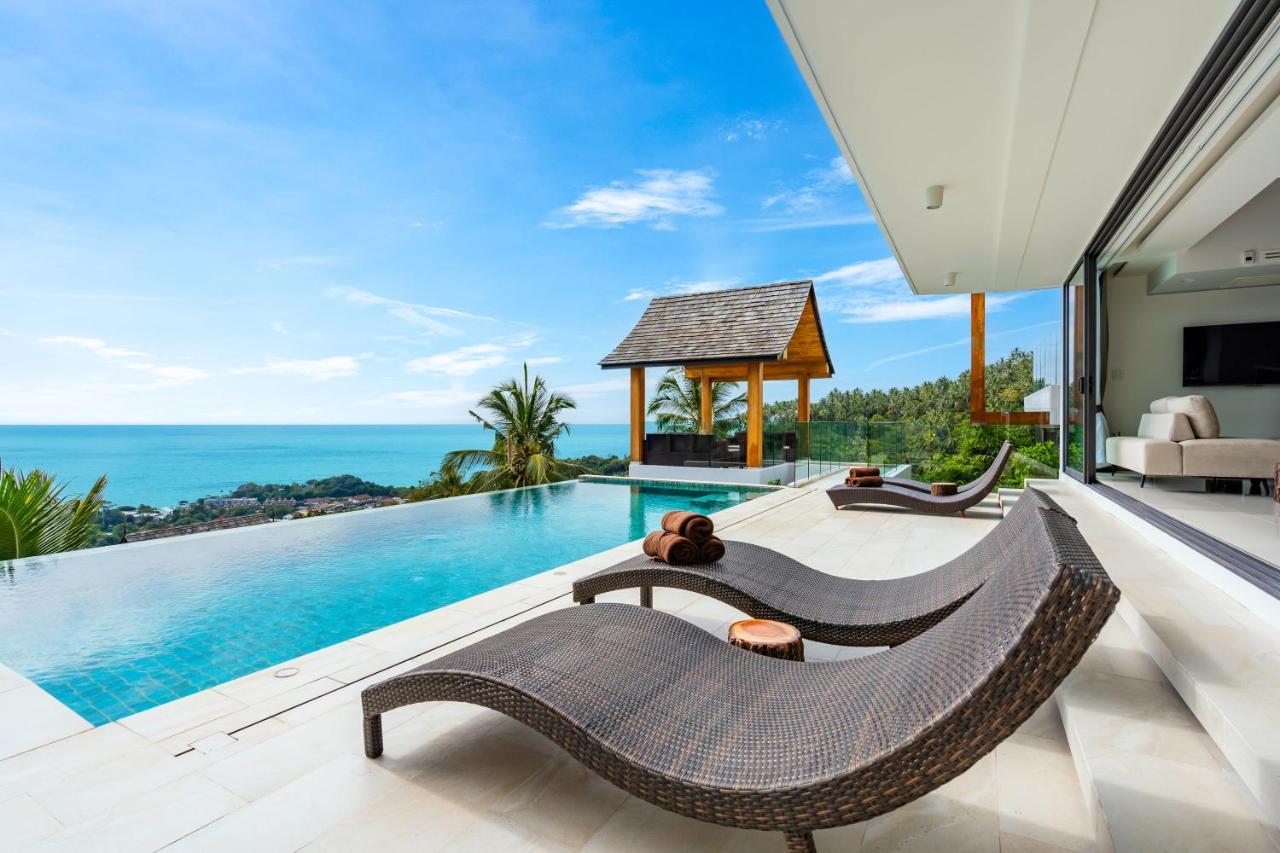 Samui Relax Airfreshing Privacy Modern Luxury Seaview Natural Rainforest Infinity Pool Villa With 3 Beds Suits With Housekeeper Koh Samui Bagian luar foto