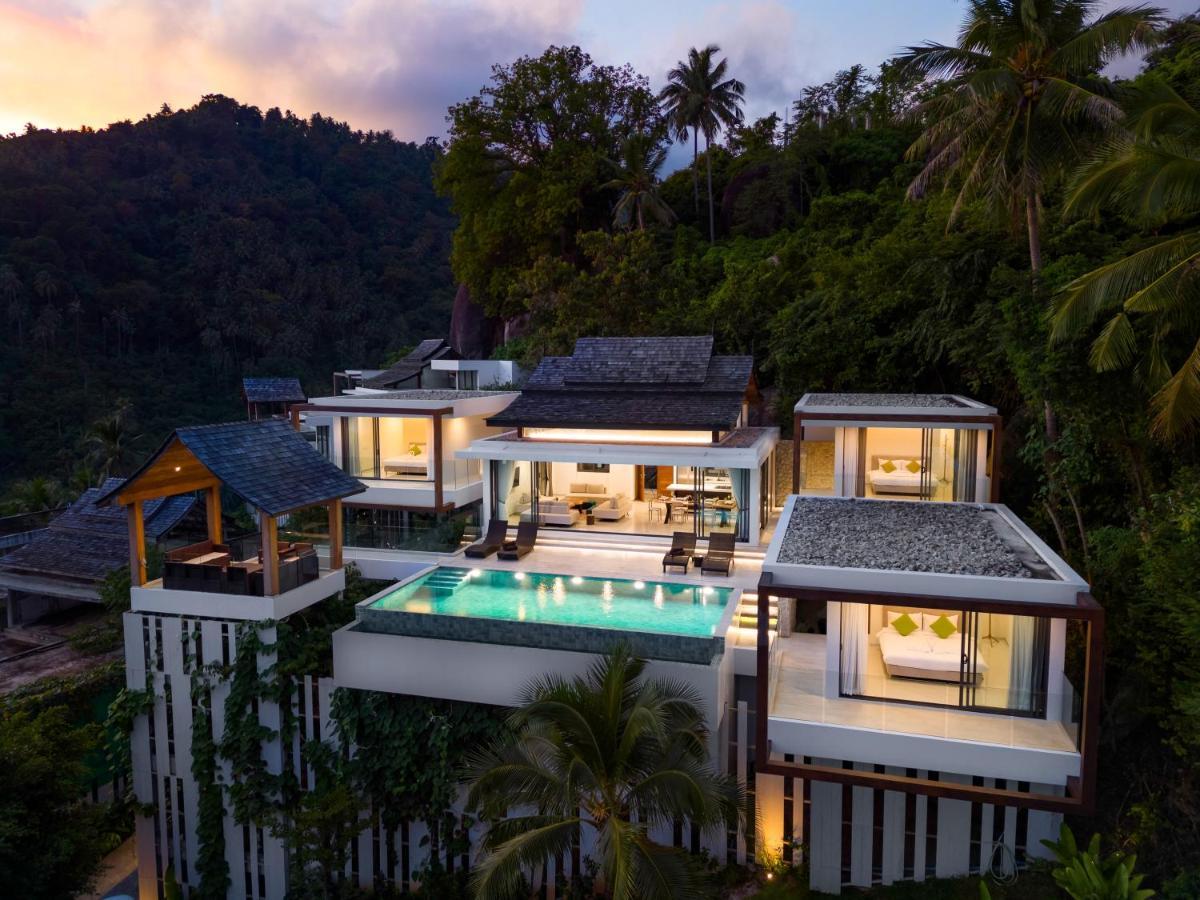 Samui Relax Airfreshing Privacy Modern Luxury Seaview Natural Rainforest Infinity Pool Villa With 3 Beds Suits With Housekeeper Koh Samui Bagian luar foto